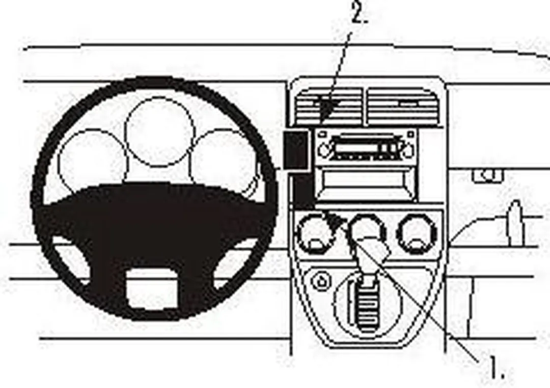 Brodit ProClip Houder Honda Element 2003-2012 - Zwart - 853227