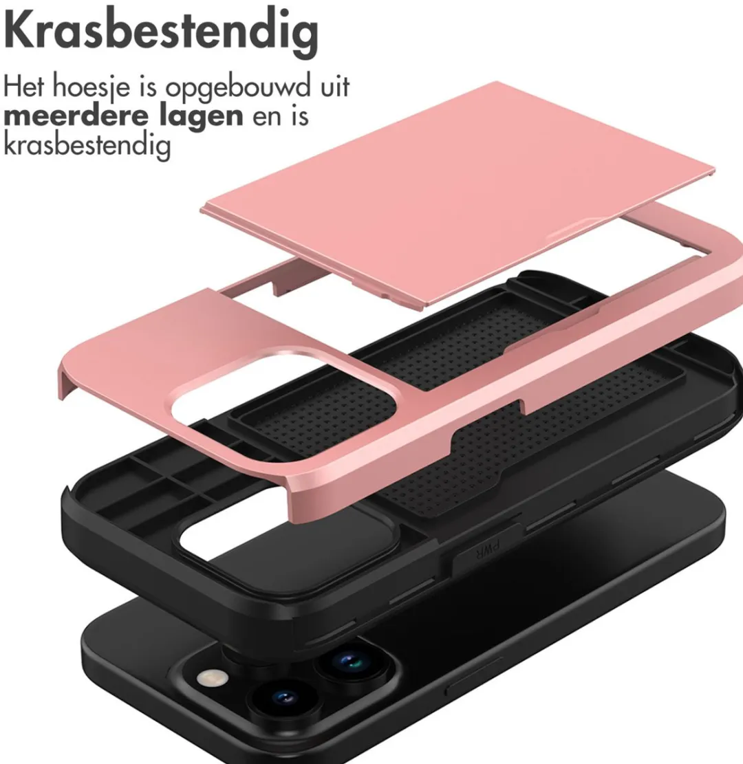 Imoshion Hoesje iPhone 15 Pro - Rosé Goud - 2 Pasjes - afbeelding 6 van 6