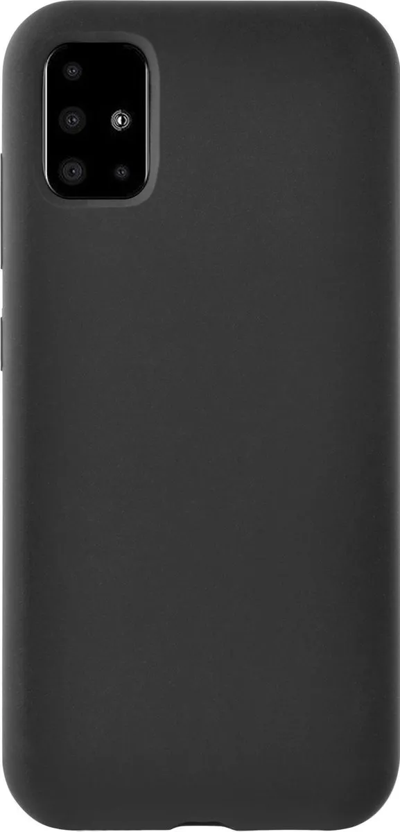 Azuri Samsung Galaxy A71 Hoesje - Siliconen - Zwart