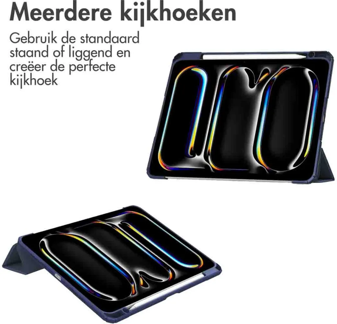 Imoshion SH00074584 Tablethoes - iPad Pro 11 2024/2025 - Trifold Hardcase - Donkerblauw