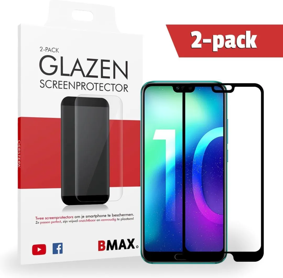 BMAX Honor 10 Glazen Screenprotector 2-pack