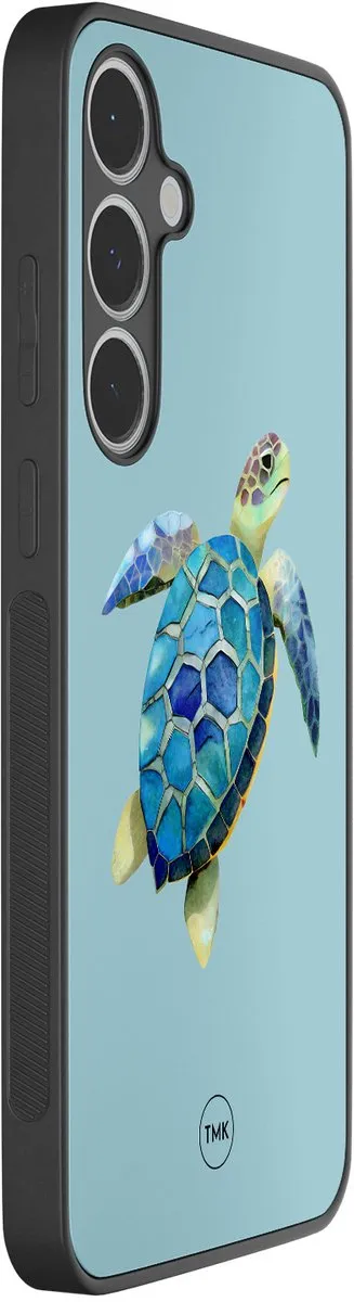 Casevibes S/S24FE/B/026 Hoesje Samsung Galaxy S24 FE - Schildpad Blauw