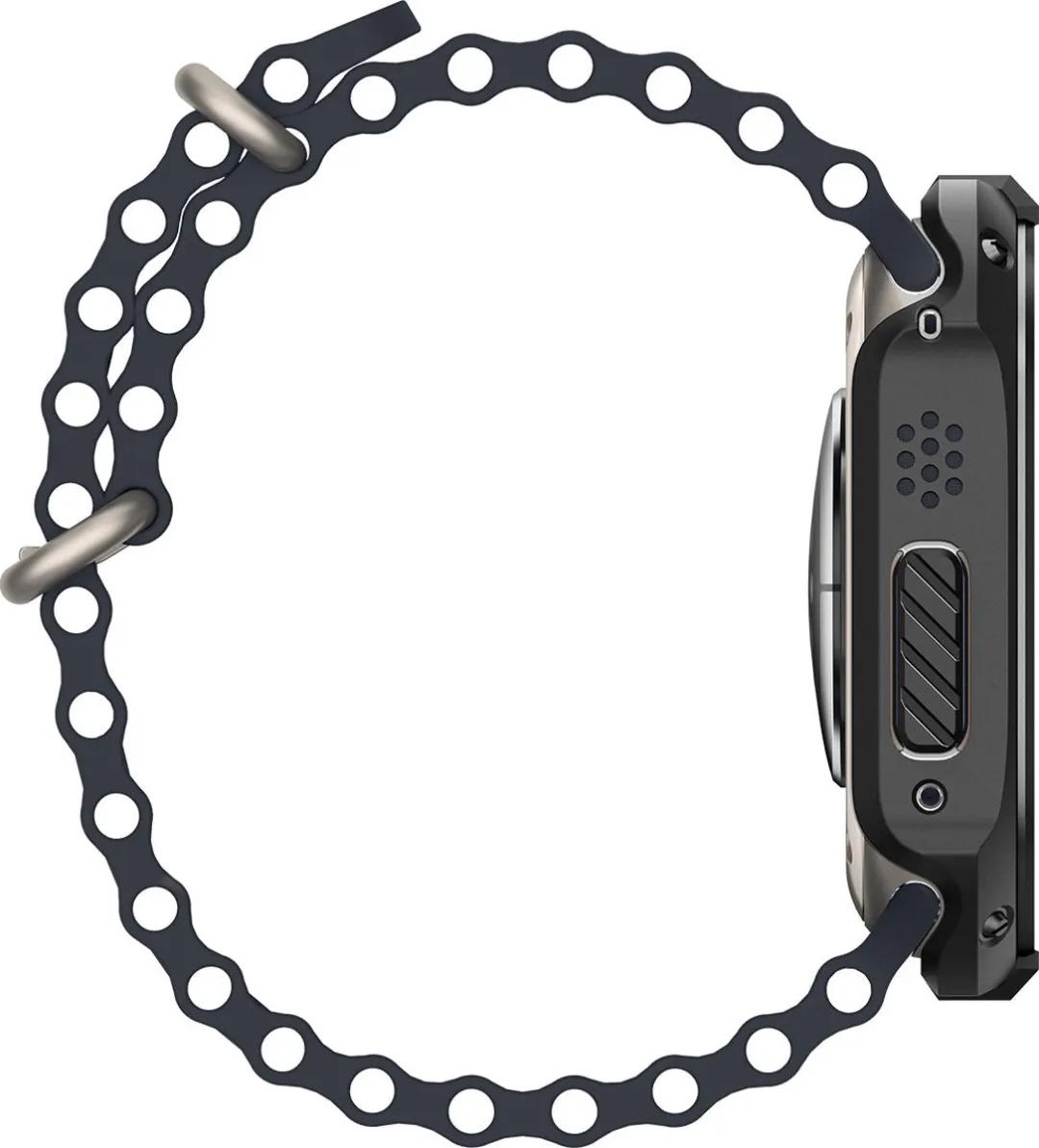 Spigen Apple Watch Ultra 49mm Tough Armor Hoesje - Zwart