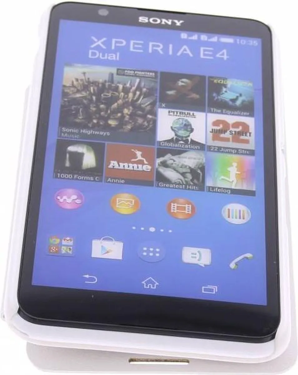 Nillkin Sparkle Hoes Sony Xperia E4 - Wit - E210424618302 - afbeelding 4 van 6