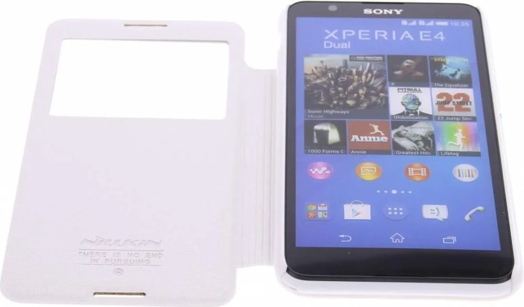Nillkin Sparkle Hoes Sony Xperia E4 - Wit - E210424618302 - afbeelding 3 van 6