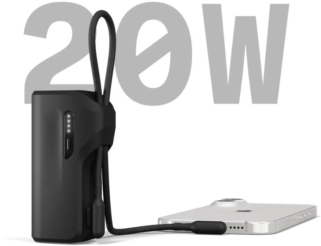 Cygnett Thumboost 5K Powerbank CY5356PBCHE - 5.000mAh - 20W - Zwart