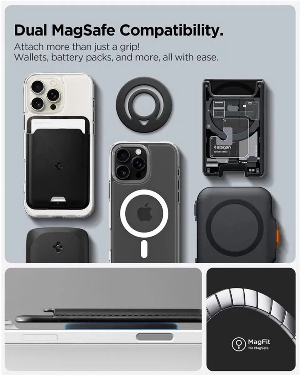 Spigen Dual Pop 8809971237161 Magnetische Ringhouder - Zwart