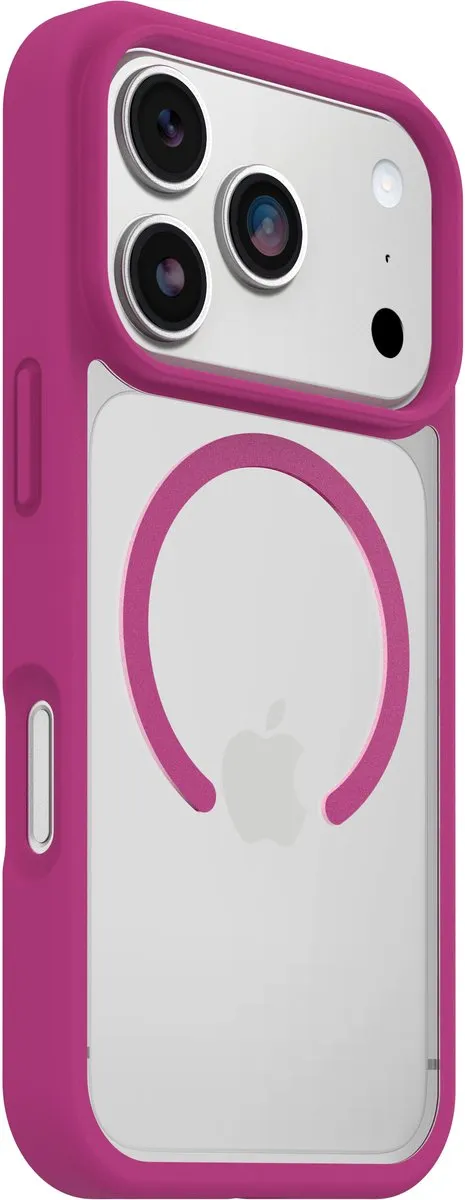 OtterBox React MagSafe Hoesje 77-98634 - iPhone 17 - Roze/Transparant
