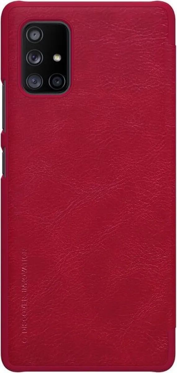 Nillkin Qin Leather Flip Cover A71 5G - Rood