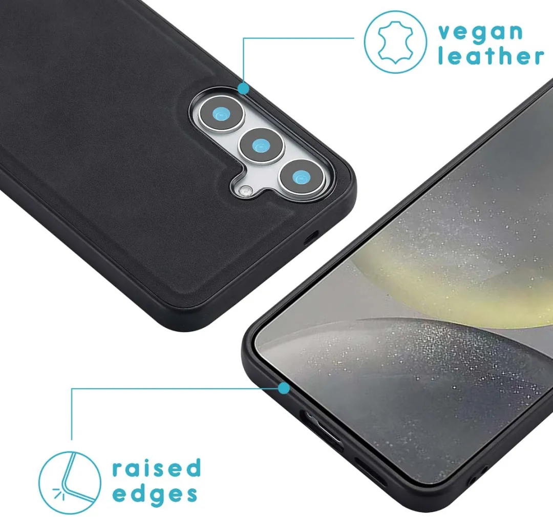 Imoshion Hoesje Samsung Galaxy S25 2-in-1 Bookcase - 3 Pasjes - Zwart