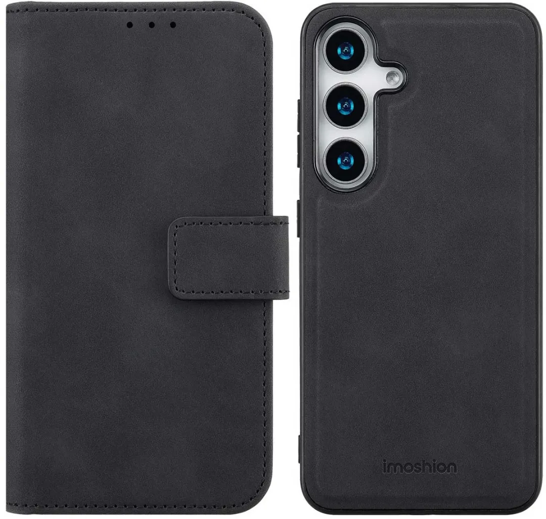 Imoshion Hoesje Samsung Galaxy S25 2-in-1 Bookcase - 3 Pasjes - Zwart
