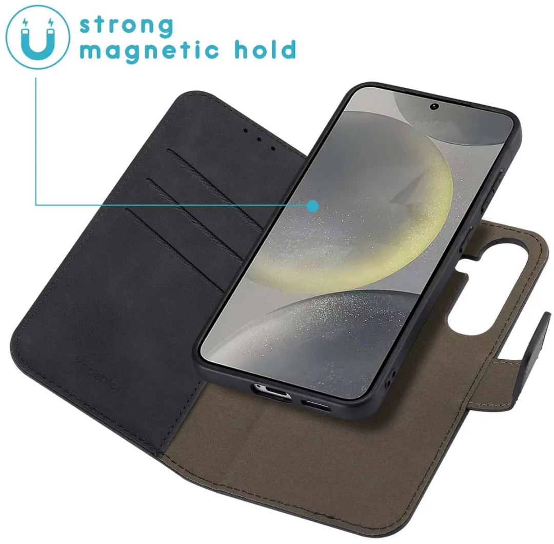 Imoshion Hoesje Samsung Galaxy S25 2-in-1 Bookcase - 3 Pasjes - Zwart