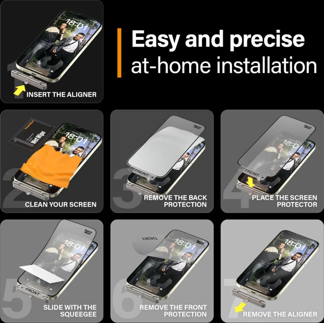 PanzerGlass Matrix D3O iPhone 15 Plus Screenprotector - 1 Stuk