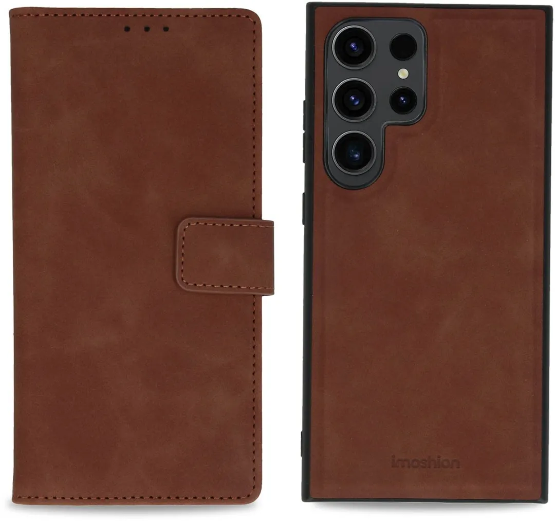 Imoshion Hoesje Samsung Galaxy S24 Ultra - Bookcase 2-in-1 Bruin