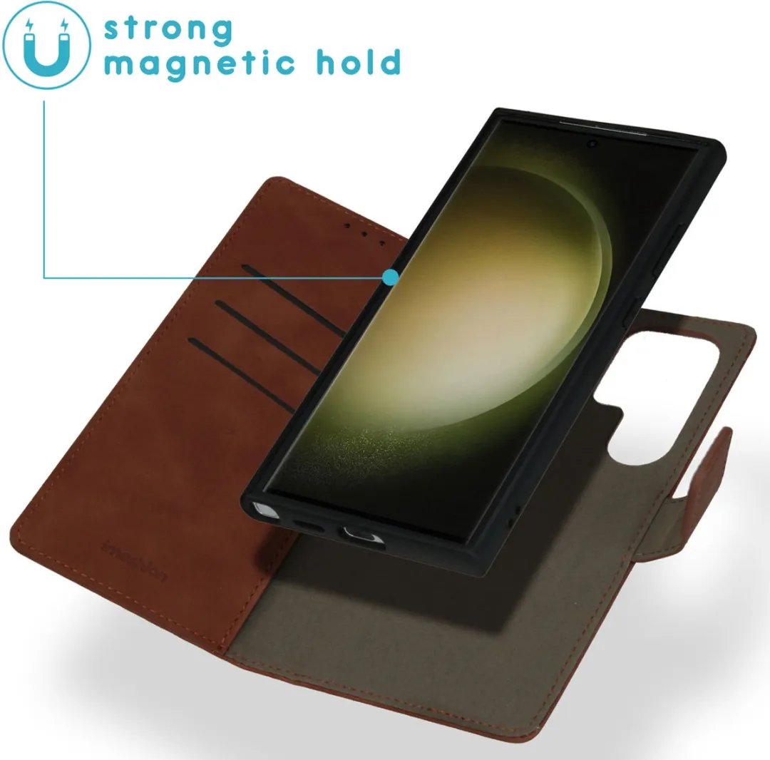 Imoshion Hoesje Samsung Galaxy S24 Ultra - Bookcase 2-in-1 Bruin