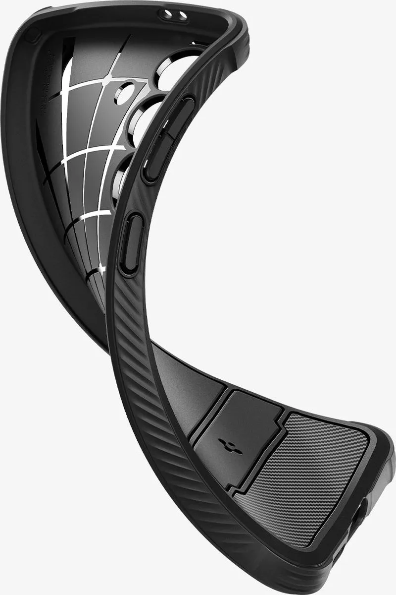 Spigen Rugged Armor ACS07346 Hoesje - Samsung Galaxy S24 - Zwart
