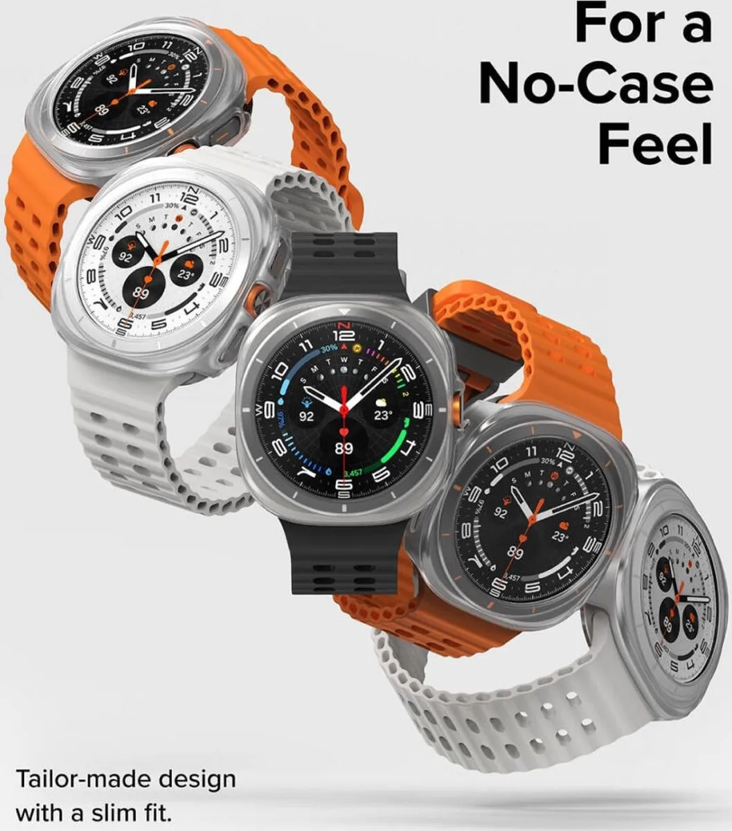 Ringke Slim+Glass voor Samsung Galaxy Watch Ultra 47mm - Hoesje + Glas - Transparant