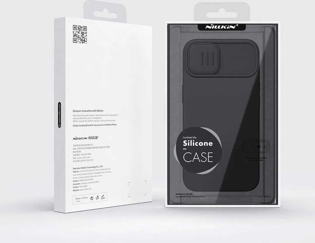 Nillkin CamShield Silky Silicone Hoesje iPhone 14 Plus - Groen - afbeelding 5 van 6