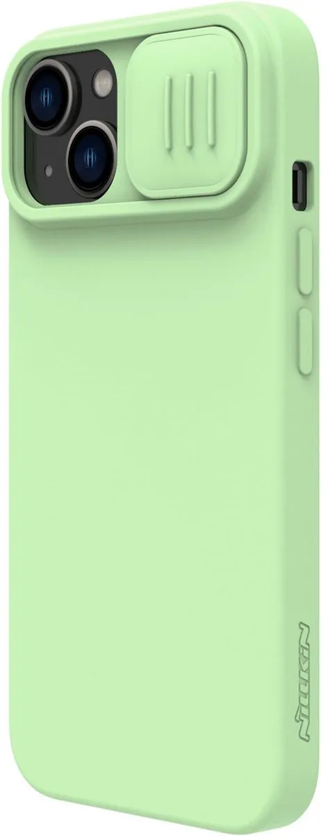 Nillkin CamShield Silky Silicone Hoesje iPhone 14 Plus - Groen - afbeelding 2 van 6