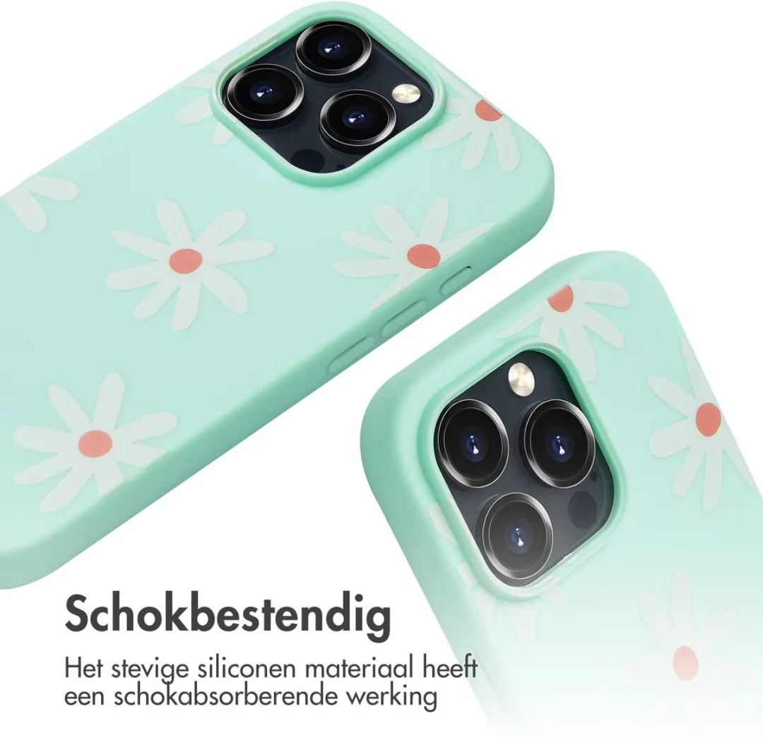 Imoshion iPhone 16 Pro Hoesje - Green Flower Distance