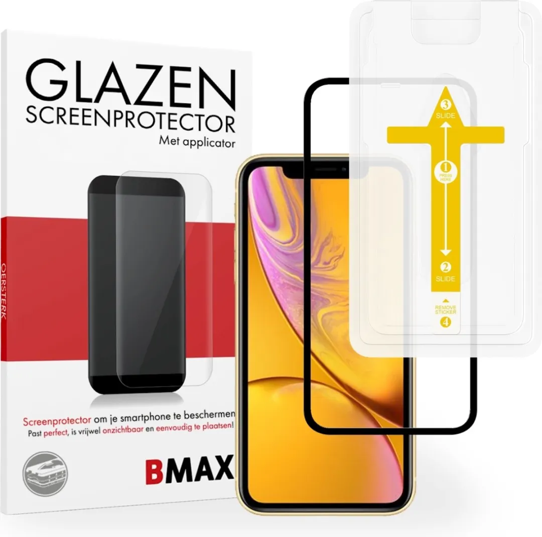 BMAX iPhone XR Full Cover Gehard Glas