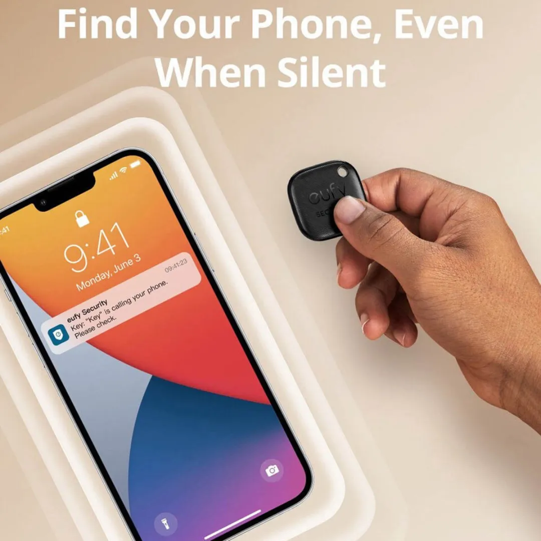 Eufy SmartTrack Link ANK-E87B0012 Sleutelvinder - 4 Stuks - Zwart