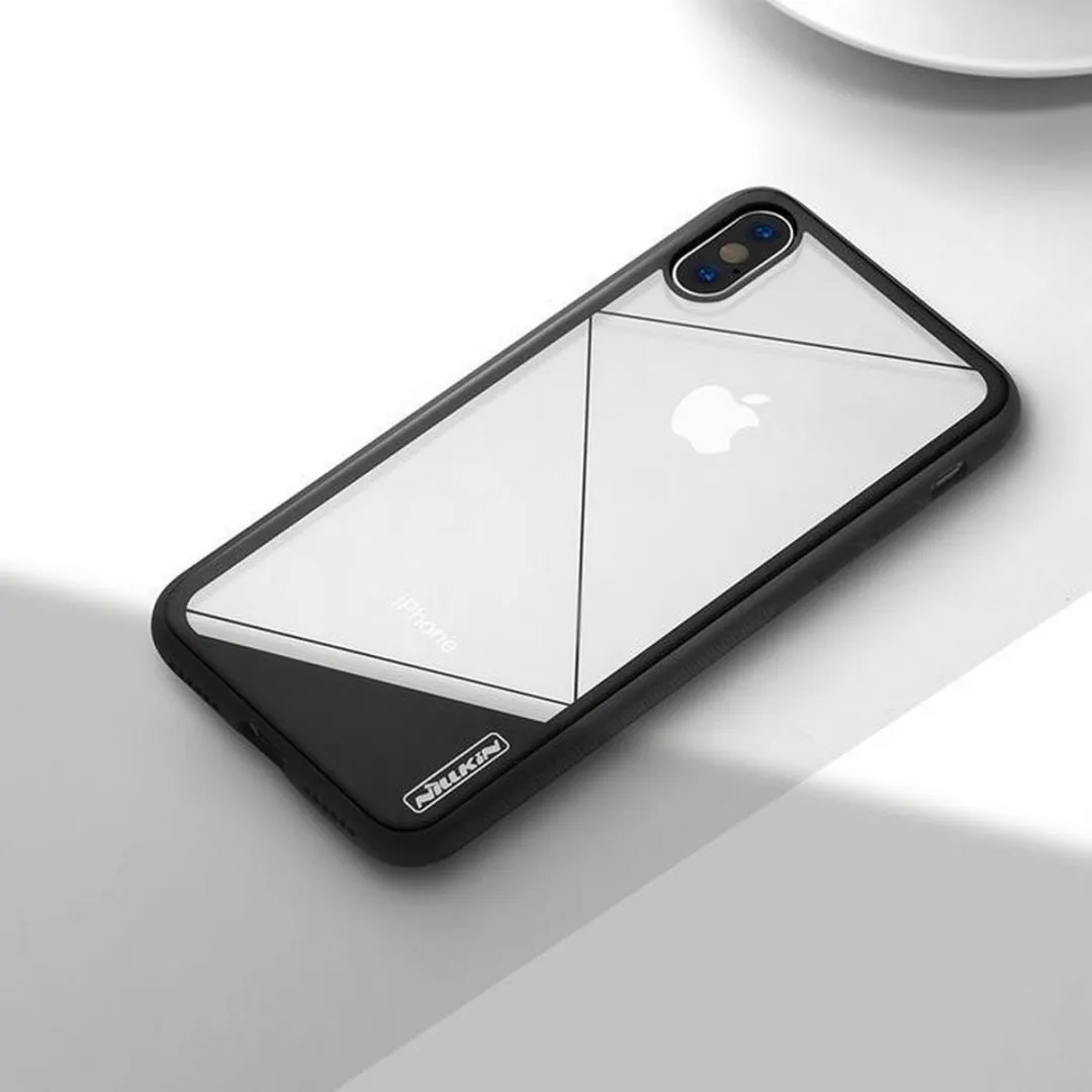 Nillkin Hard Tempered Case iPhone X - Zwart - afbeelding 6 van 6