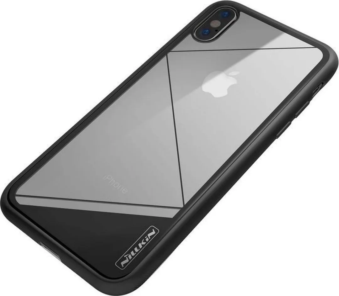 Nillkin Hard Tempered Case iPhone X - Zwart - afbeelding 3 van 6