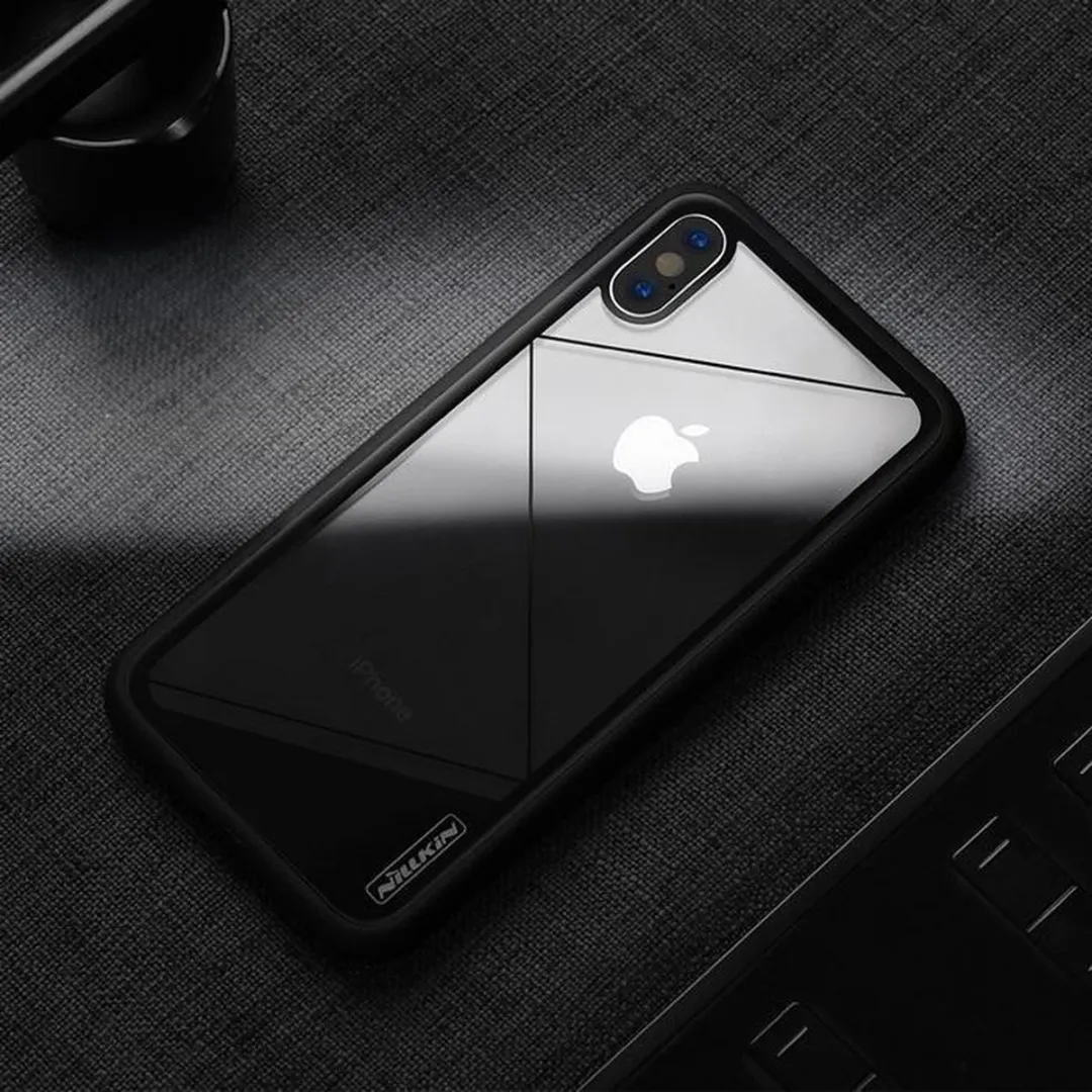 Nillkin Hard Tempered Case iPhone X - Zwart - afbeelding 5 van 6