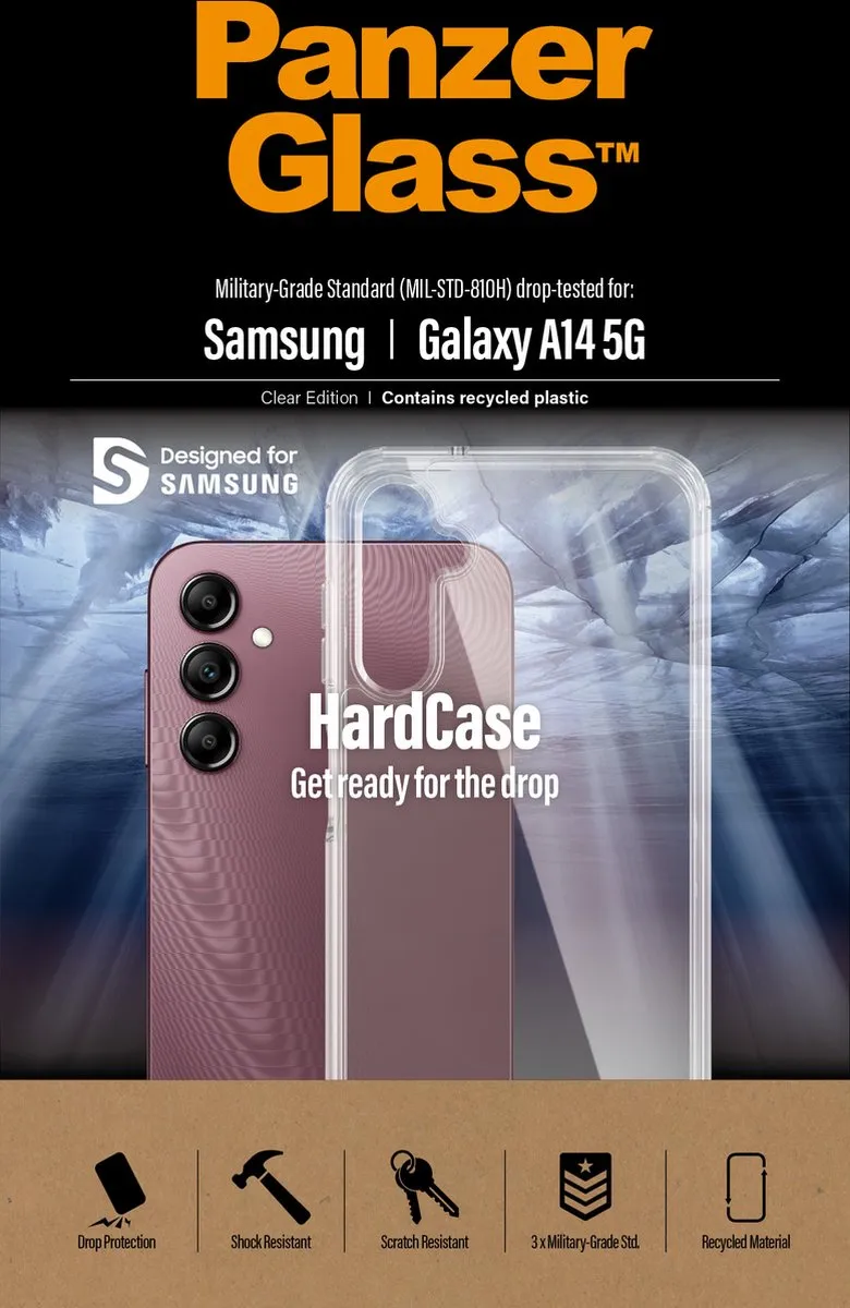 PanzerGlass ClearCase Hoesje - Samsung Galaxy A14 5G - Transparant - afbeelding 6 van 6