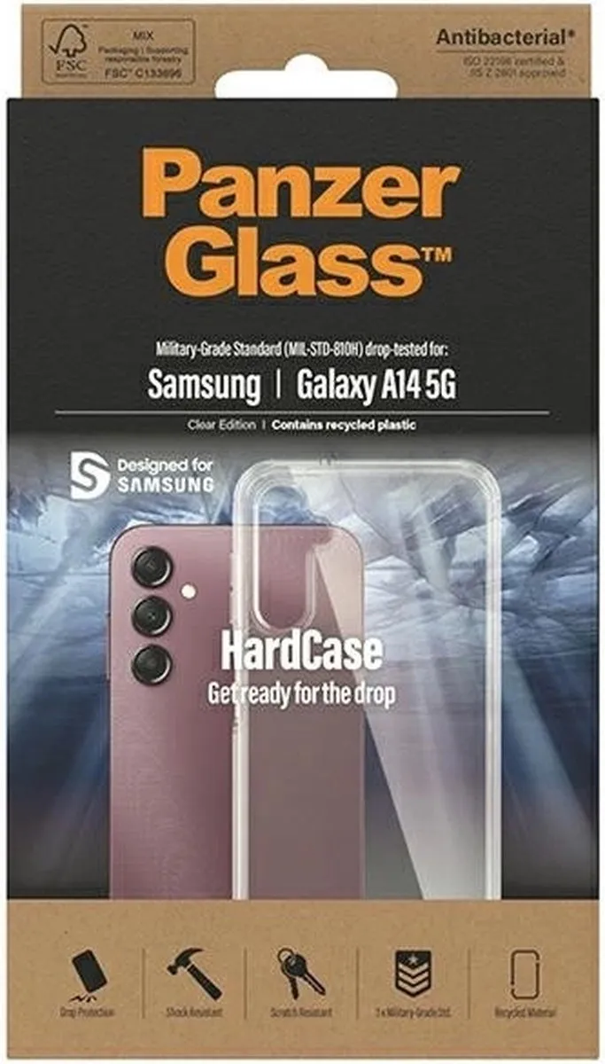 PanzerGlass ClearCase Hoesje - Samsung Galaxy A14 5G - Transparant