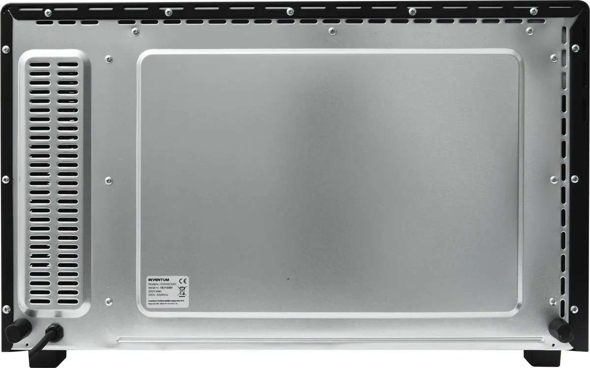 Inventum OV606CS Vrijstaande Hetelucht Oven 60L - Zwart/Zilver