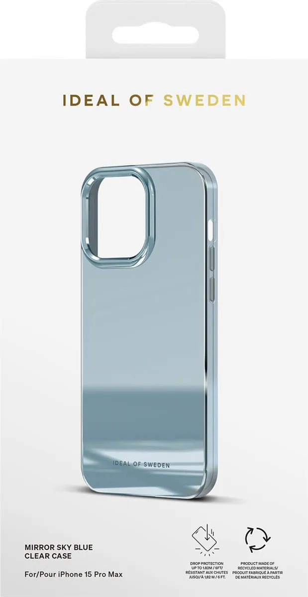 iDeal of Sweden iPhone 15 Pro Max Mirror Hoesje - Lichtblauw - afbeelding 6 van 6