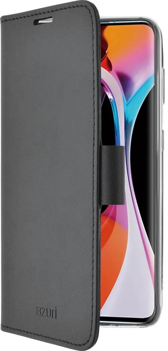 Azuri Xiaomi Mi 10 Walletcase - Zwart
