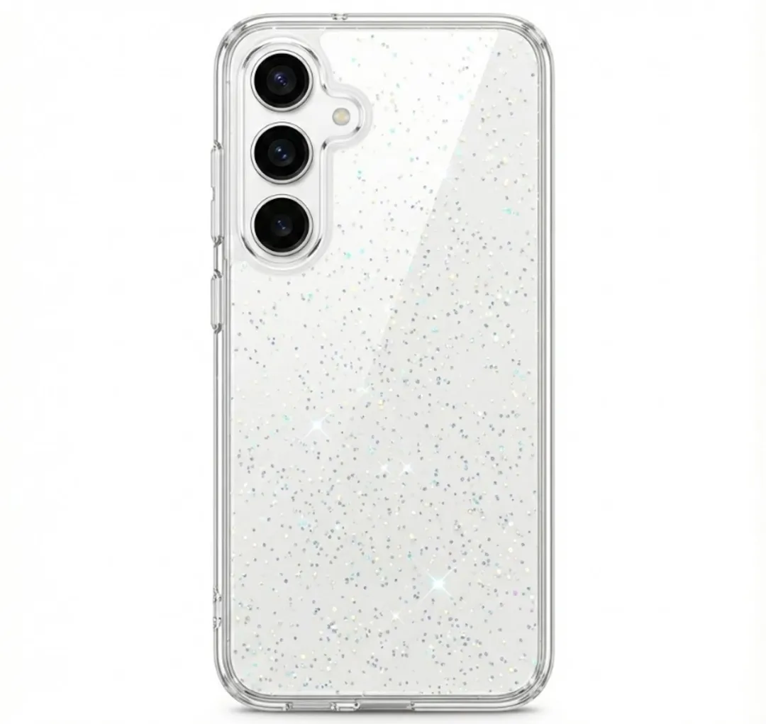 NUVEX Transparant Glitter Hoesje Samsung Galaxy S25
