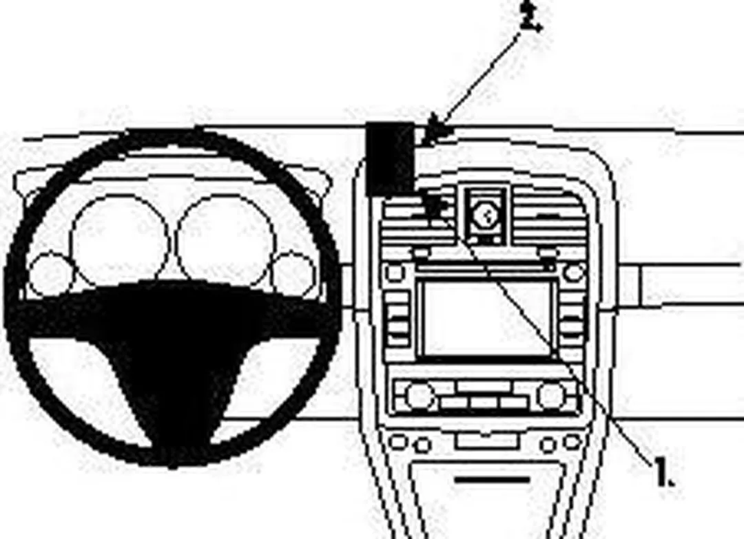 Brodit ProClip 854026 Cadillac SRX Center Mount Houder - Zwart