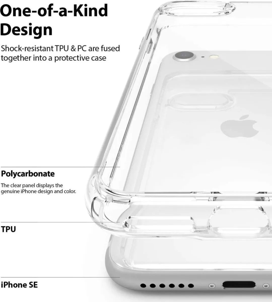 Ringke Fusion Hoesje Transparant - iPhone SE (2020/2022)