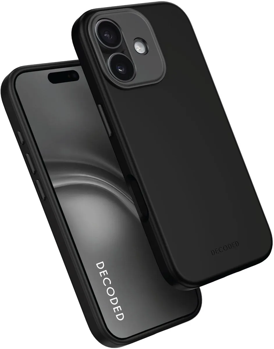 Decoded Siliconen Hoesje iPhone 17 Phantom Zwart