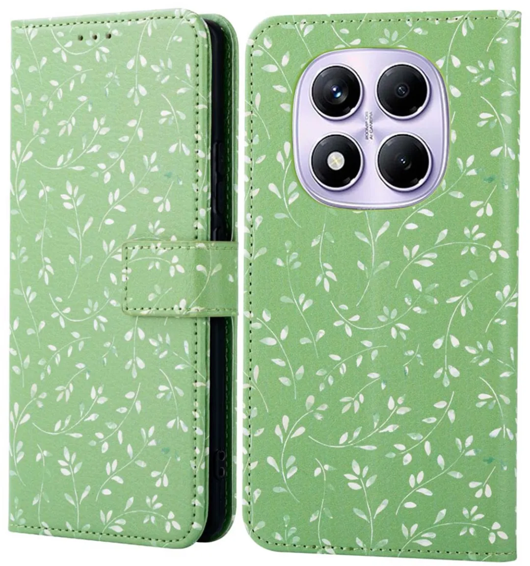 Imoshion Hoesje Xiaomi Redmi Note 14 Pro Green Flowers