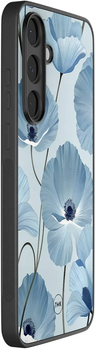 Casevibes S25FE/B/002 Hoesje Samsung Galaxy S25 FE - Blauw bloemenveld