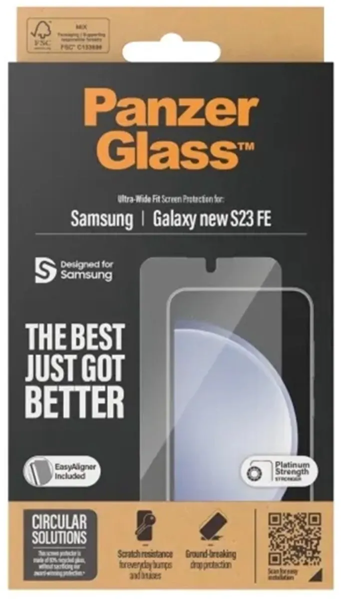 PanzerGlass Ultra-Wide Fit Screenprotector Samsung Galaxy S24 FE