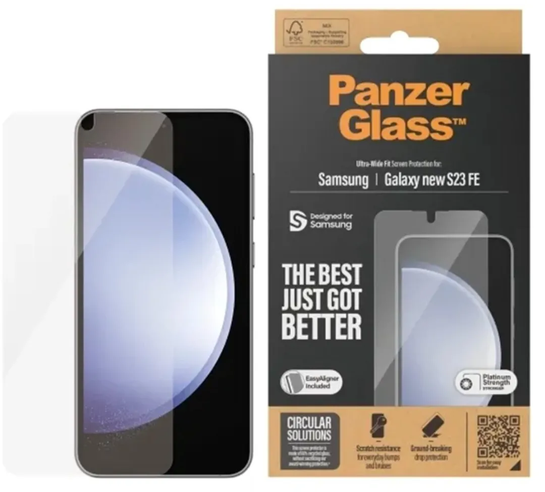 PanzerGlass Ultra-Wide Fit Screenprotector Samsung Galaxy S24 FE - Case Friendly