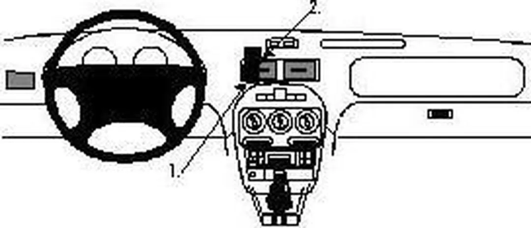 Brodit ProClip MG TF/ZR Rover 200/25 Center Mount 852318 - Zwart