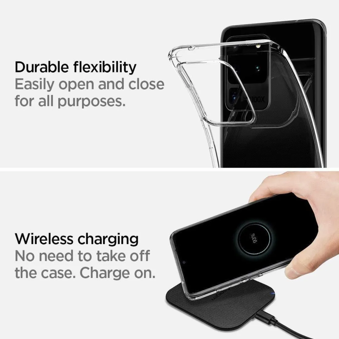 Spigen Liquid Crystal voor Samsung Galaxy S20 Ultra - Transparant - afbeelding 6 van 6