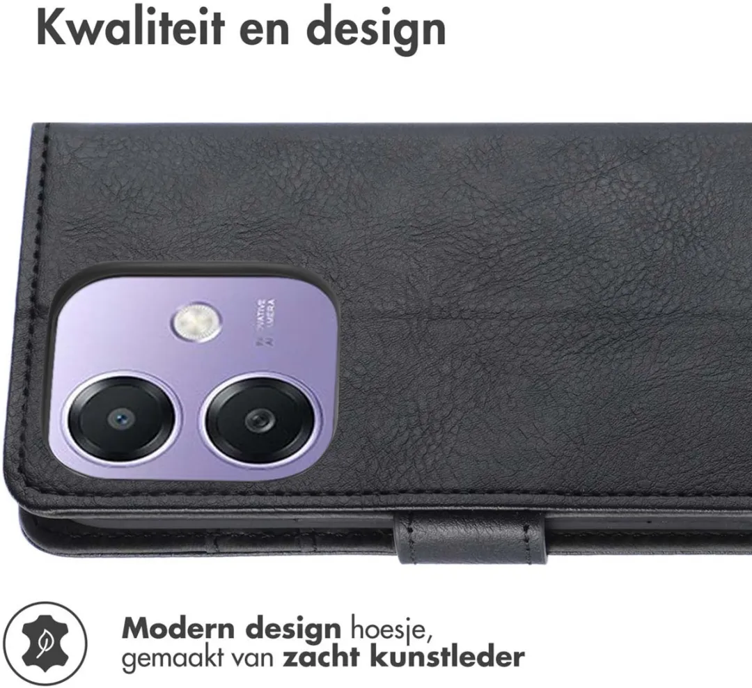 Imoshion Hoesje Oppo A40/A40M/A60 3 Pasjes - Zwart
