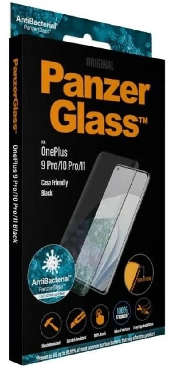 PanzerGlass PZ-7020 Screenprotector OnePlus 9 Pro - Zwart - afbeelding 2 van 6