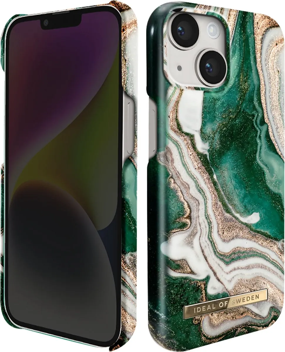 iDeal of Sweden iPhone 14 Plus Hoesje Golden Jade Marble