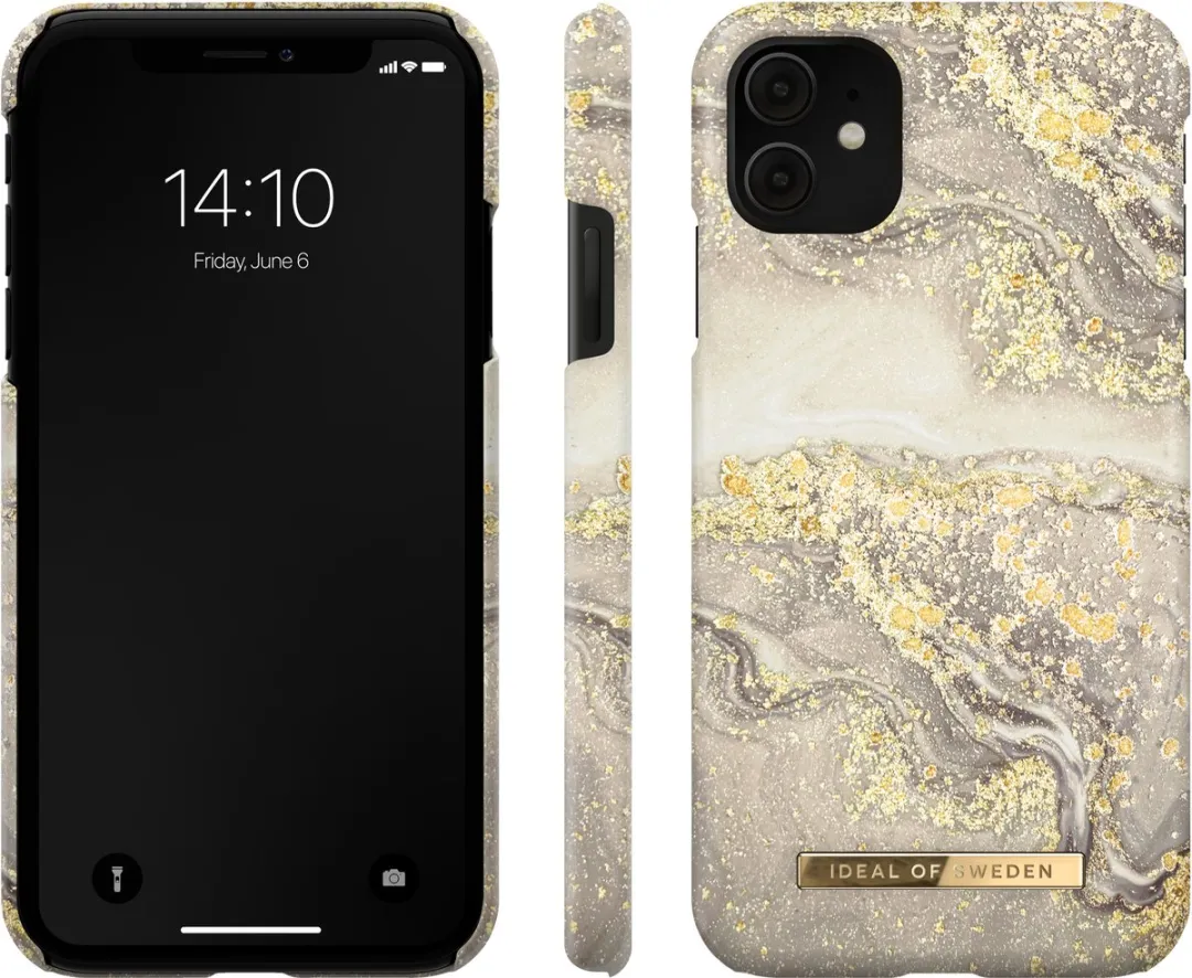 iDeal of Sweden Fashion Case Sparkle Greige Marble iPhone 11 - mpn-7340168738616 - afbeelding 4 van 6