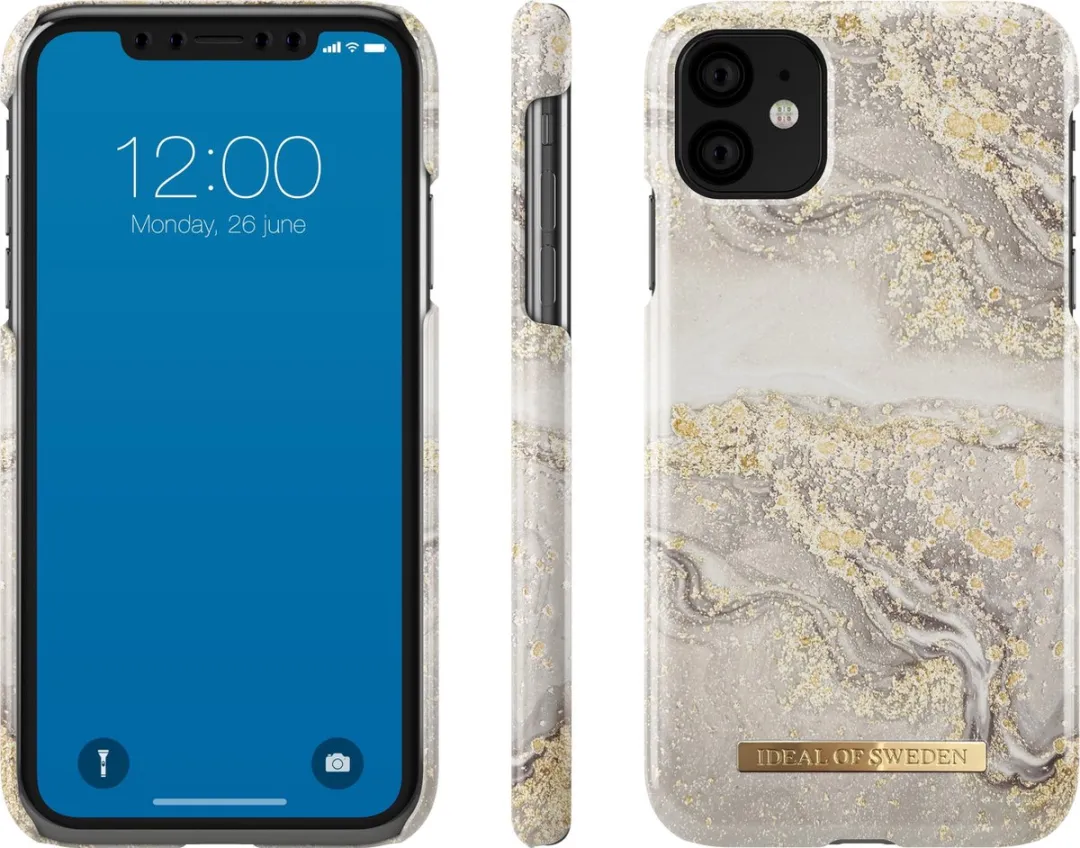iDeal of Sweden Fashion Case Sparkle Greige Marble iPhone 11 - mpn-7340168738616 - afbeelding 5 van 6