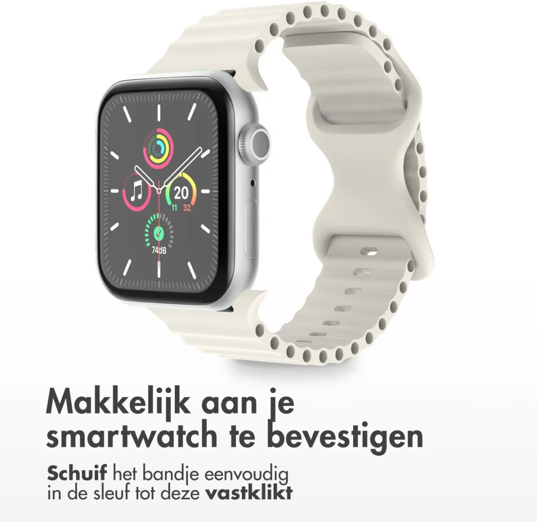 Imoshion Siliconen Bandje Apple Watch 44-49mm - Sterrenlicht